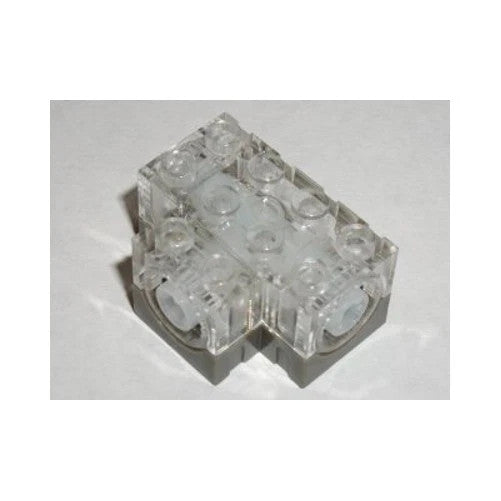 LEGO - Technic, Gearbox - (Size: 3 x 4 x 1 2/3 studs) - Trans-Clear