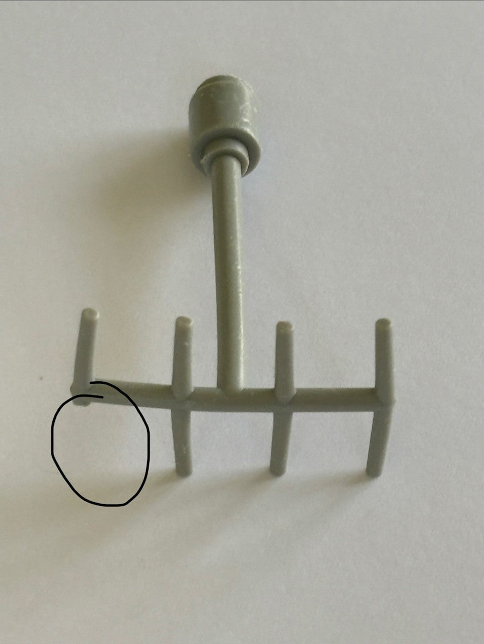 LEGO Antenne Vintage Old Gray Light Gray Space ref 3144 / Set 6970 926 928 497