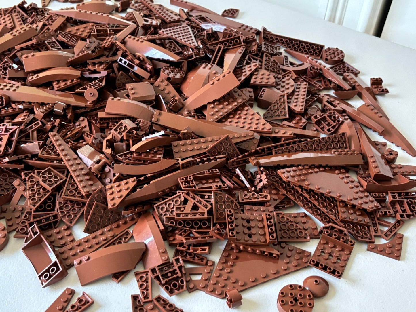 SHIPS FREE!! LEGO BULK LOT 100 REDDISH BROWN WEDGE WING CORNER PLATES STAR WARS