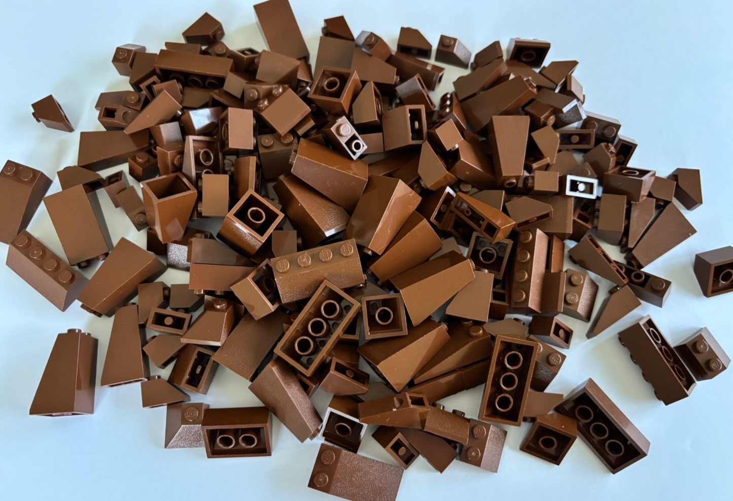 SHIPS FREE!! LEGO 50 Slope OLD VINTAGE BROWN 3678 4460 3684 3298 MIXED CASTLE