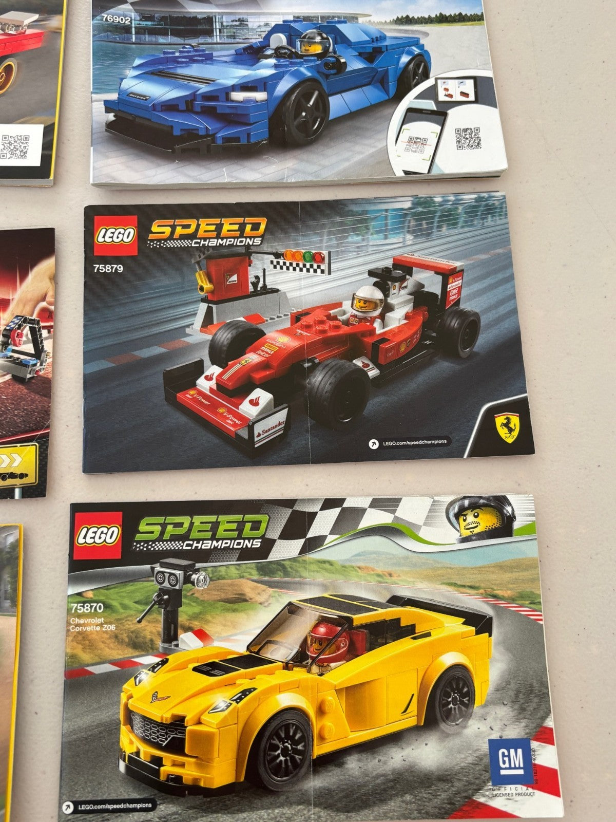 LEGO Speed Champions Racers Car Instructions Manual Only Lot 76907 76906 76900