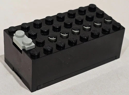LEGO Black Electric 9V Battery Box Small Assembly 4761 Black with Gray Button