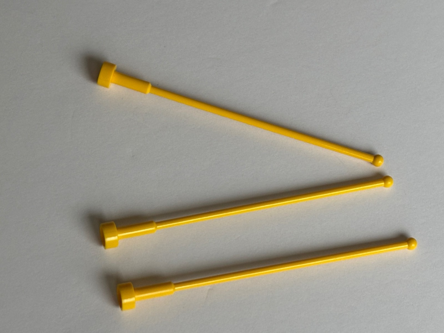 LEGO 3x Lot Yellow Whip Antenna 8H Satellite - 60014, 76018, 7141, 10026 7877