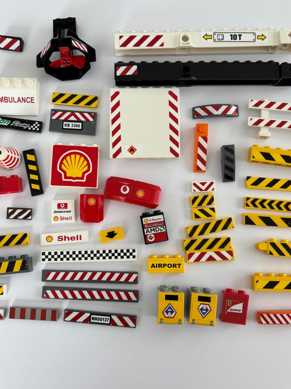 LEGO Lot 70 Train Road Tile Brick Decorate Decal Printed Sticker Construction (B