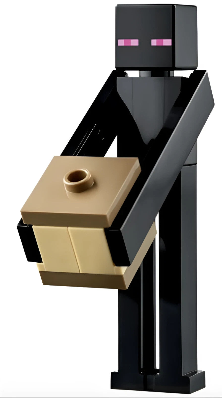 LEGO Enderman Minifigure Mob with Tan Sand Block 21242 21264 Minecraft Game