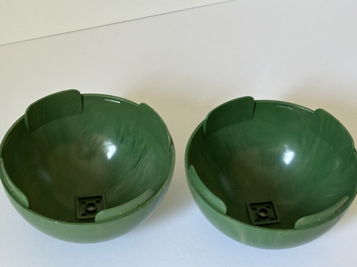 LEGO Cylinder Hemisphere 11x11 98107pb10 Marbled Green and Tan Star Wars Yavin 4