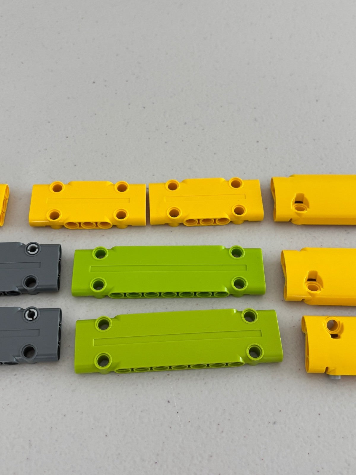 LEGO technic Lot of 10 Panel Plate YELLOW GRAY GREEN