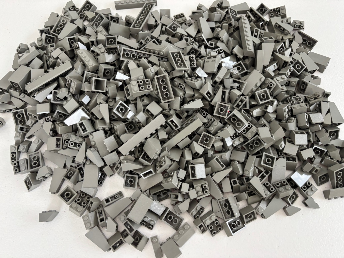 SHIPS FREE! LEGO Lot (100) OLD DARK GRAY SLOPE Pieces Variety 3040 3039 3684