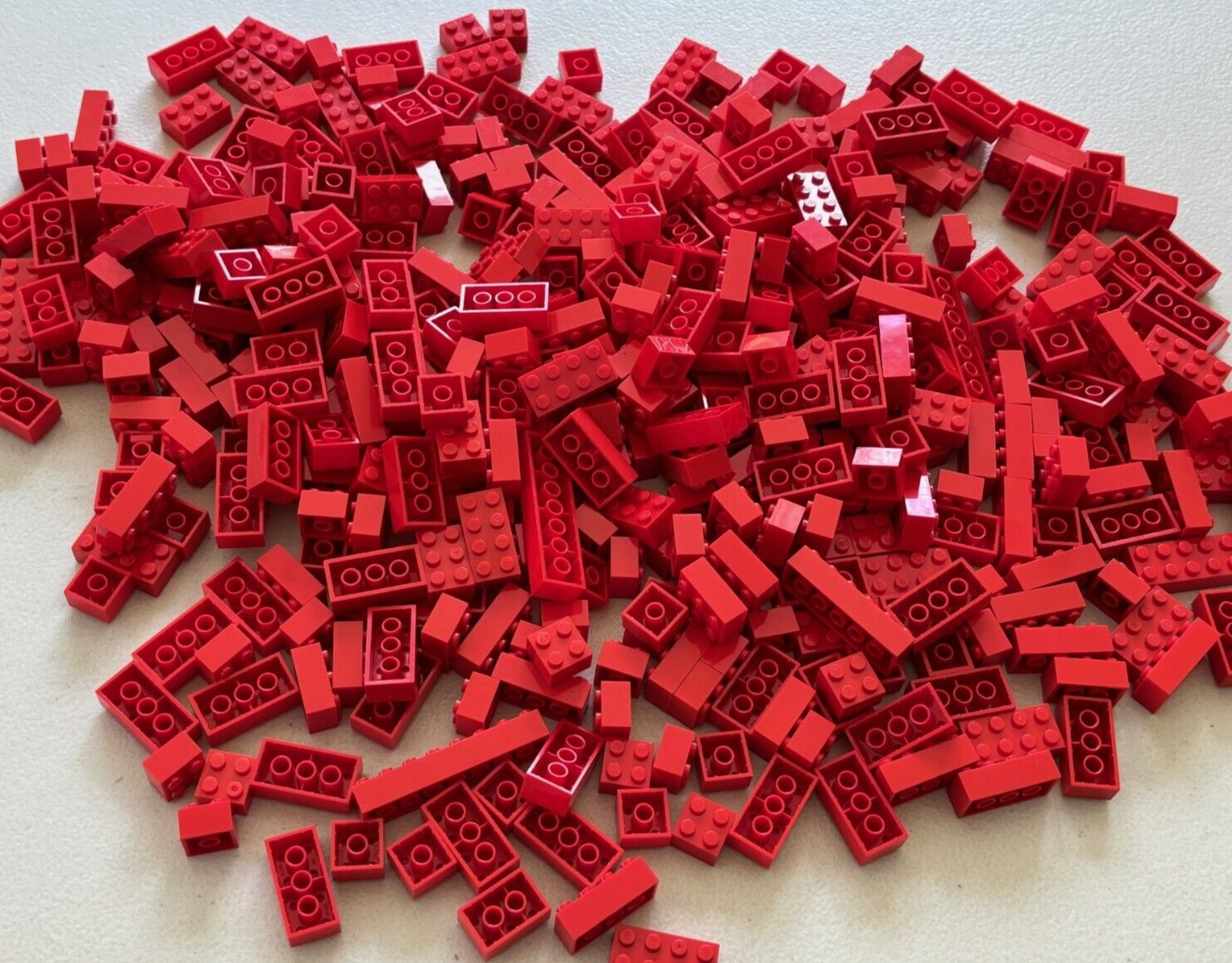 SHIPS FREE!! LEGO LOT OF 60 RED 2x2 2x3 2x4 2x6 BIG BRICK PIECES 2456