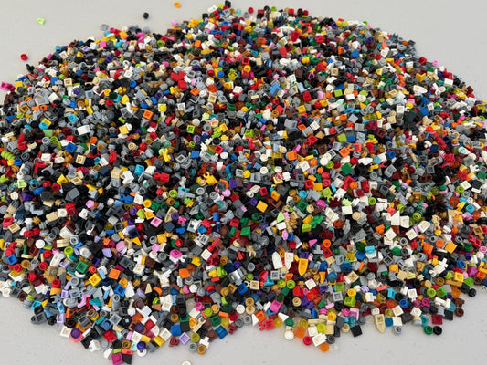 LEGO HUGE LOT of 1200 1x1 Round Square Plate Stud Dot Dots 4073 3024