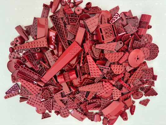 LEGO BULK LOT 100 DARK RED WEDGE WING ROUND CORNER PLATES STAR WARS