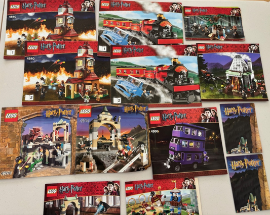 LEGO HARRY POTTER 4841 4840 THE BURROW INSTRUCTION BOOK BOOKLETS MANUALS ONLY