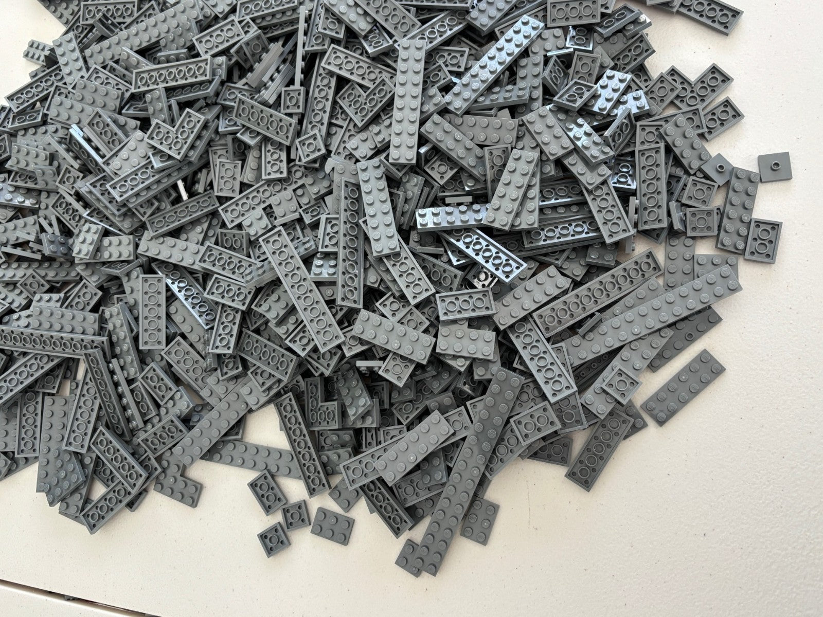 SHIPS FREE! LEGO LOT 200 DARK BLUISH GRAY FLAT PLATES 2x6 2X8 2X12 2X16 4x12 etc