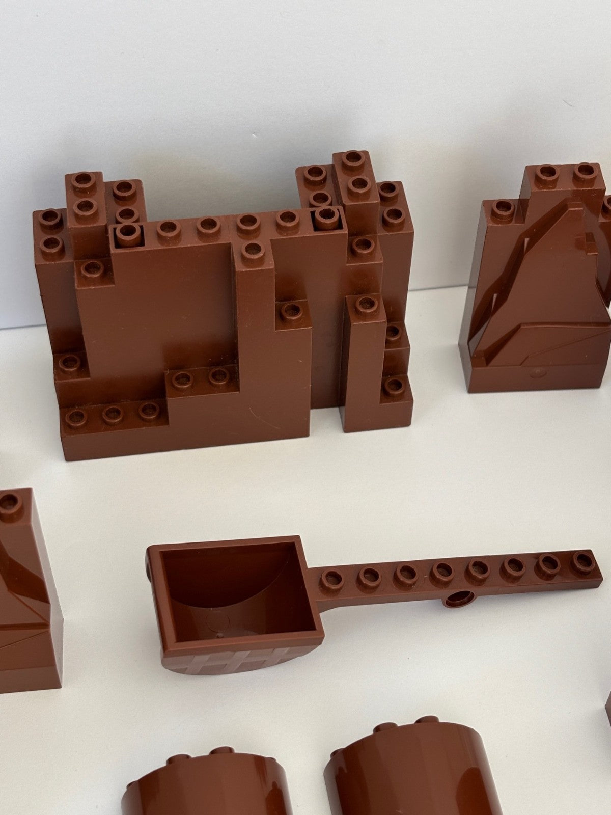 LEGO Lot of 20 Mountain Castle Rock Wall Panels Burp 2X4X6 Reddish Brown 6475328