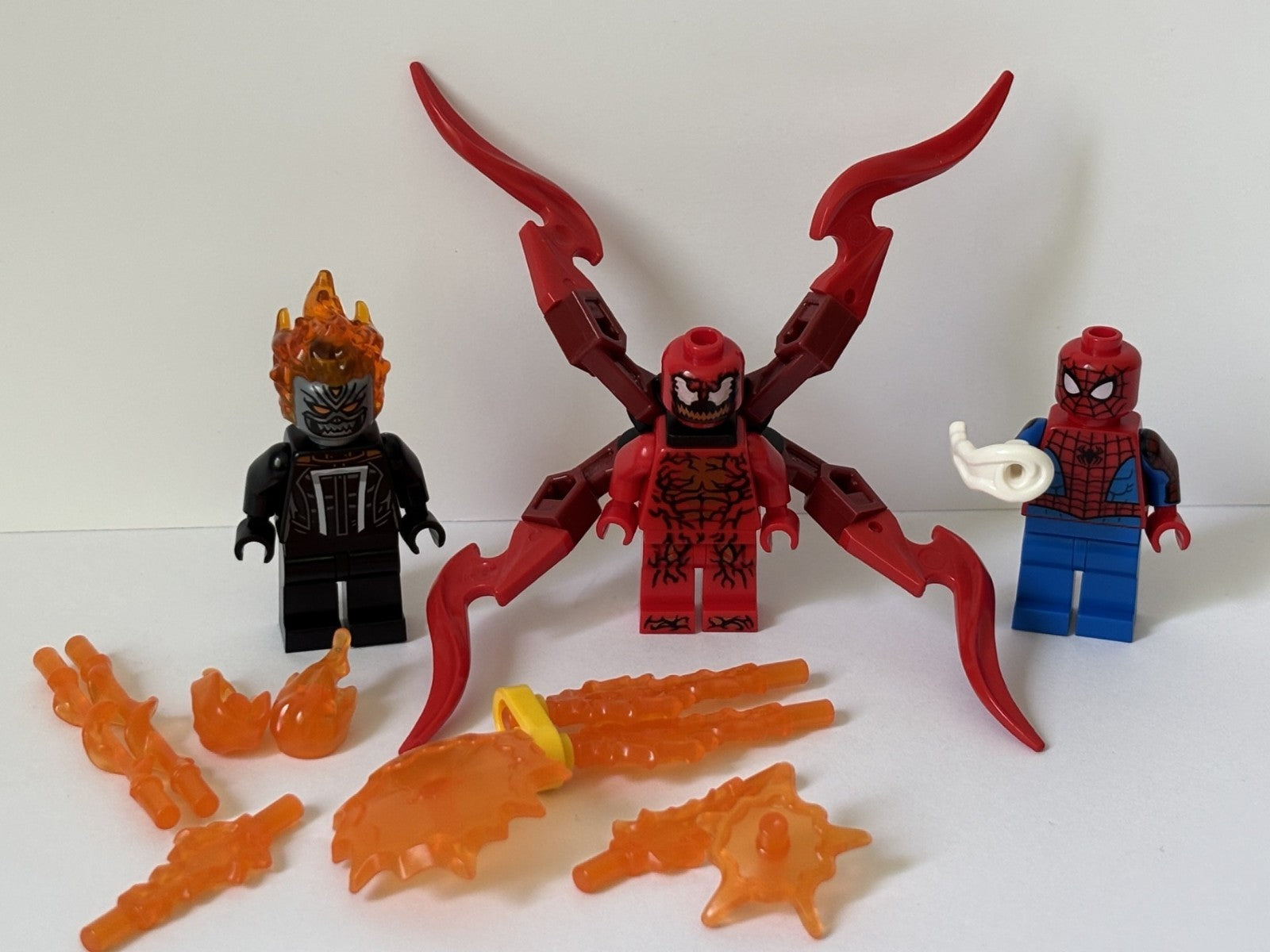LEGO NEW Ghost Rider Spider-Man Carnage Minifigure Lot 76173 Marvel Figures