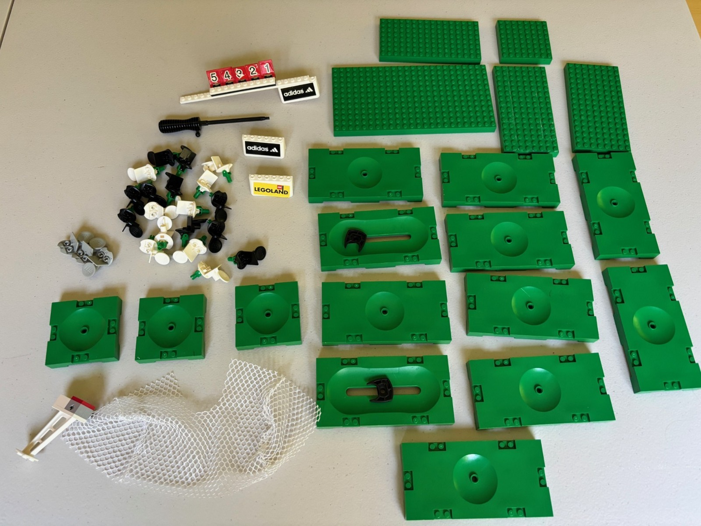 LEGO - Soccer Field Stadium HUGE Piece Parts Lot