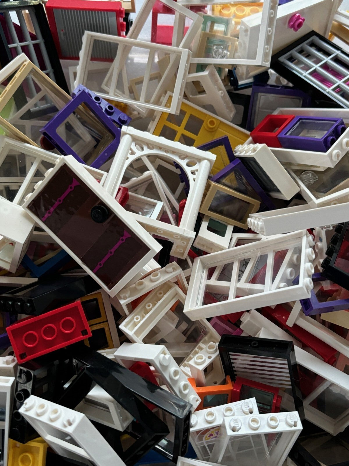Lego Windows Doors Fences 60 Piece Lot Excellent SHIPS FREE!!