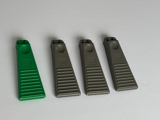 LEGO Lot of 4 6007 Wide Brick Separator Green Dark Gray Vintage