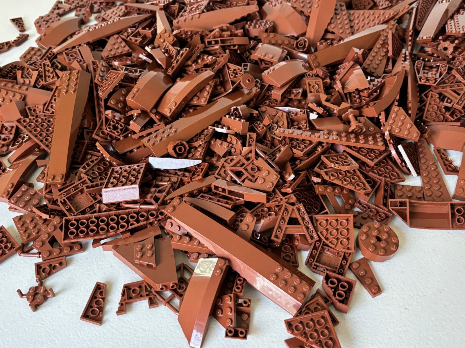 SHIPS FREE!! LEGO BULK LOT 100 REDDISH BROWN WEDGE WING CORNER PLATES STAR WARS