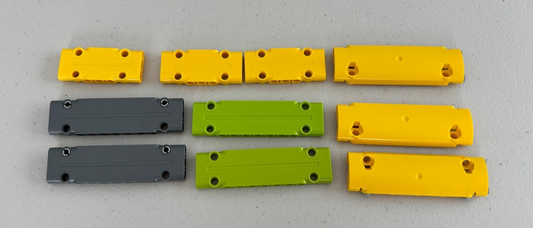LEGO technic Lot of 10 Panel Plate YELLOW GRAY GREEN