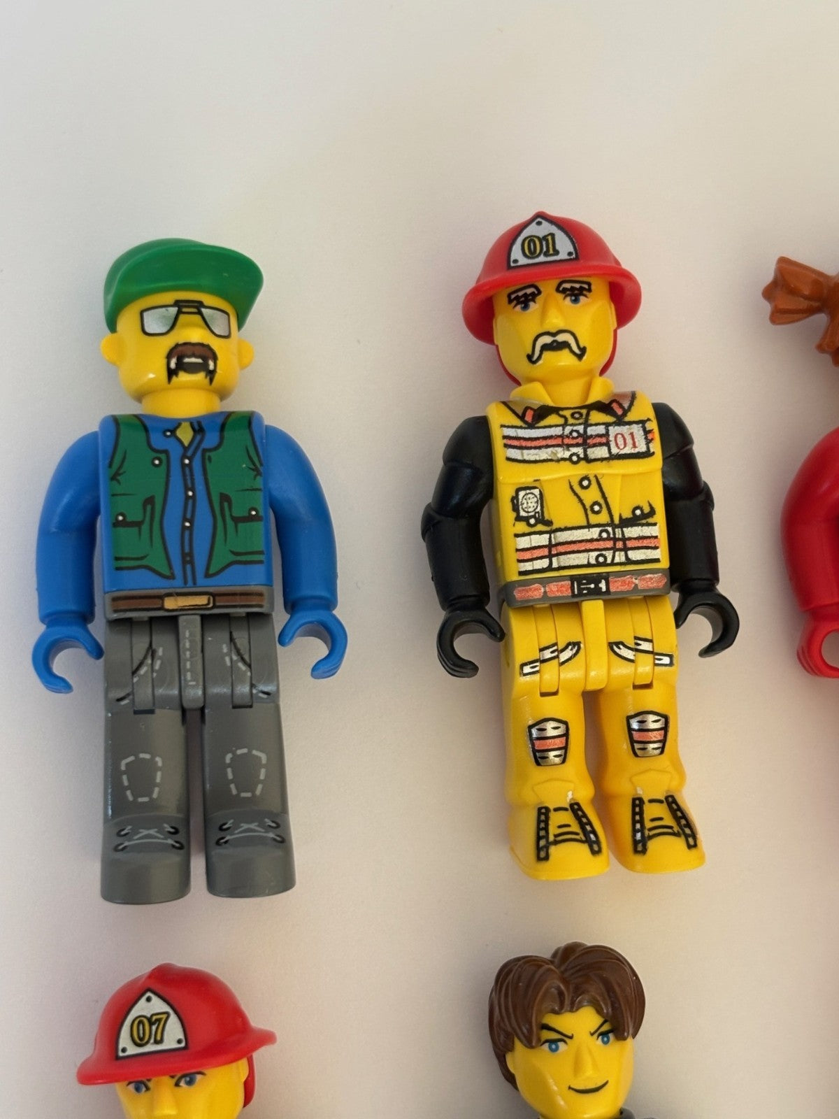 LEGO Juniors Minifigure LOT of 9  2.25" TALL Jointed  JACK STONE Police Vintage