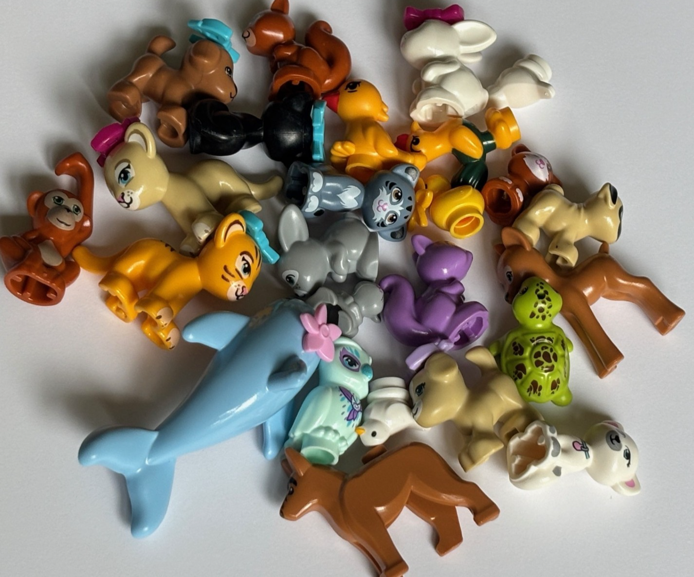SHIPS FREE!! Lego LOT OF 12 Animal Figures Random Surprise Cat Dog etc Animals