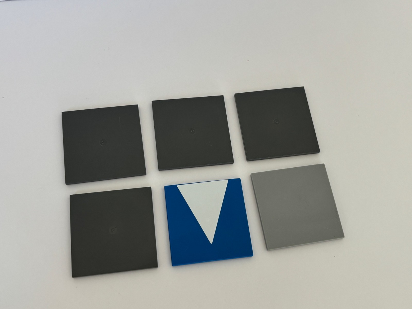LEGO 6x6 LEGO TILES Lot of 6 Gray Blue