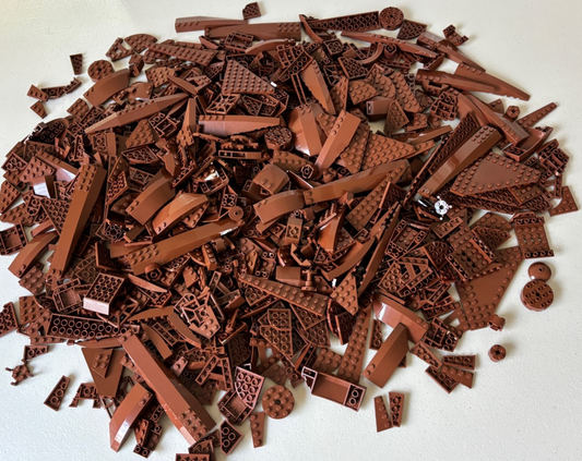 SHIPS FREE!! LEGO BULK LOT 100 REDDISH BROWN WEDGE WING CORNER PLATES STAR WARS
