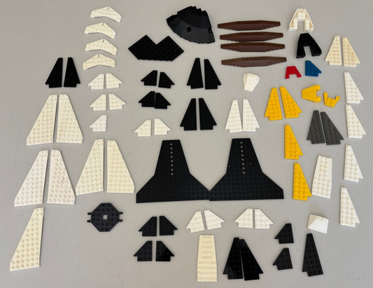 LEGO Wedge Wing Plate & More Parts Lot of 70 + Parts Old Vintage Space as shown