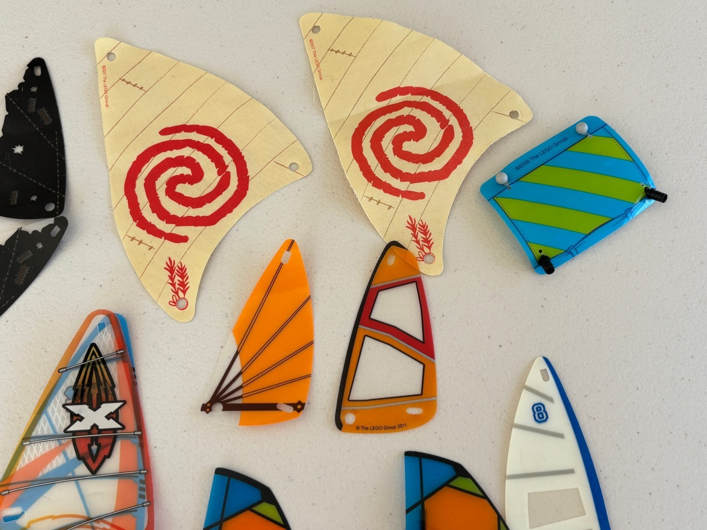 LEGO City Town Sails Catamaran Wind Surfer Boat Some w/ Bar & More Lot of 20