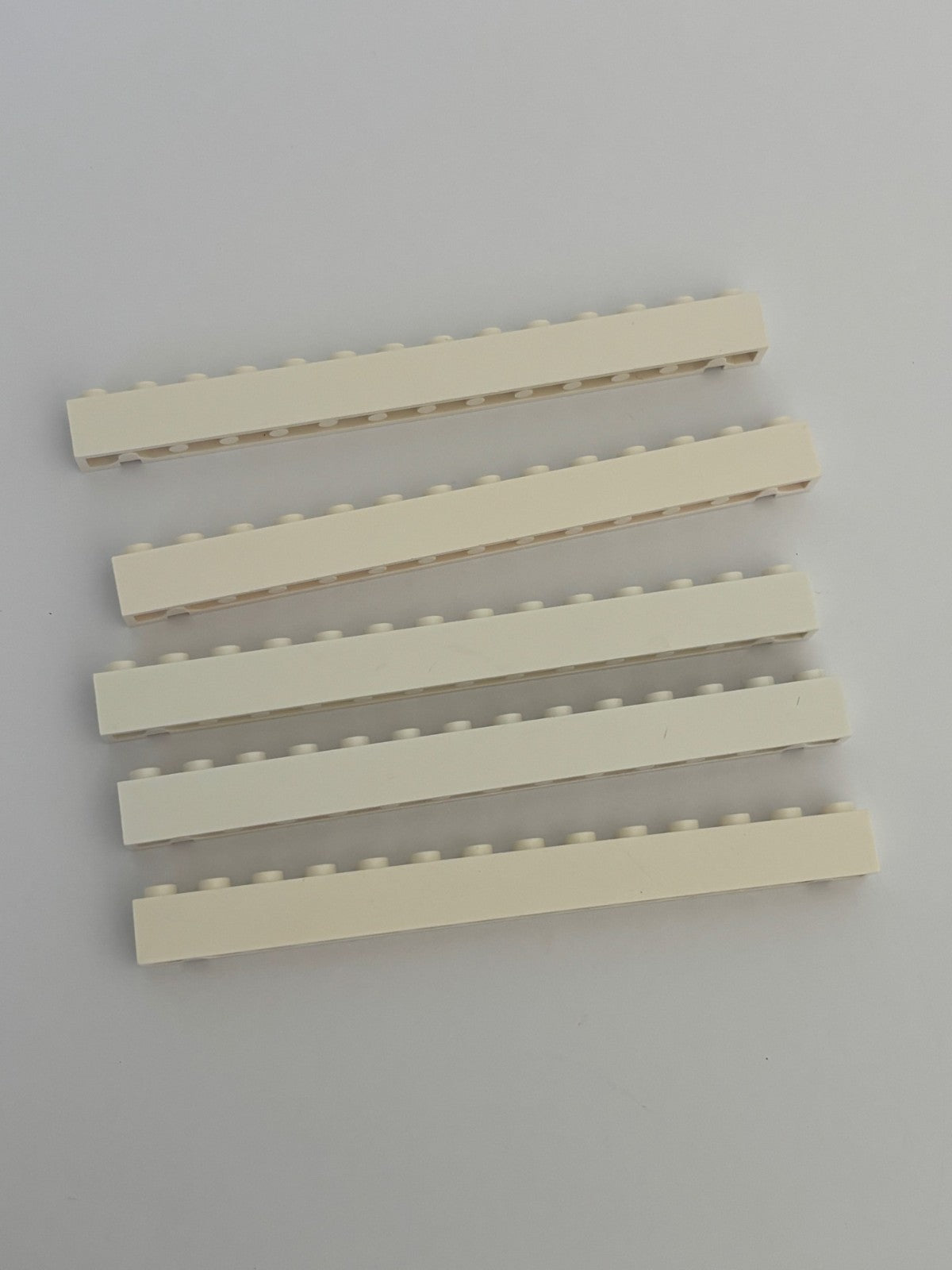 LEGO Lot of 5 White Brick w/ Groove 1 x 14 4217 6394 60004 7744