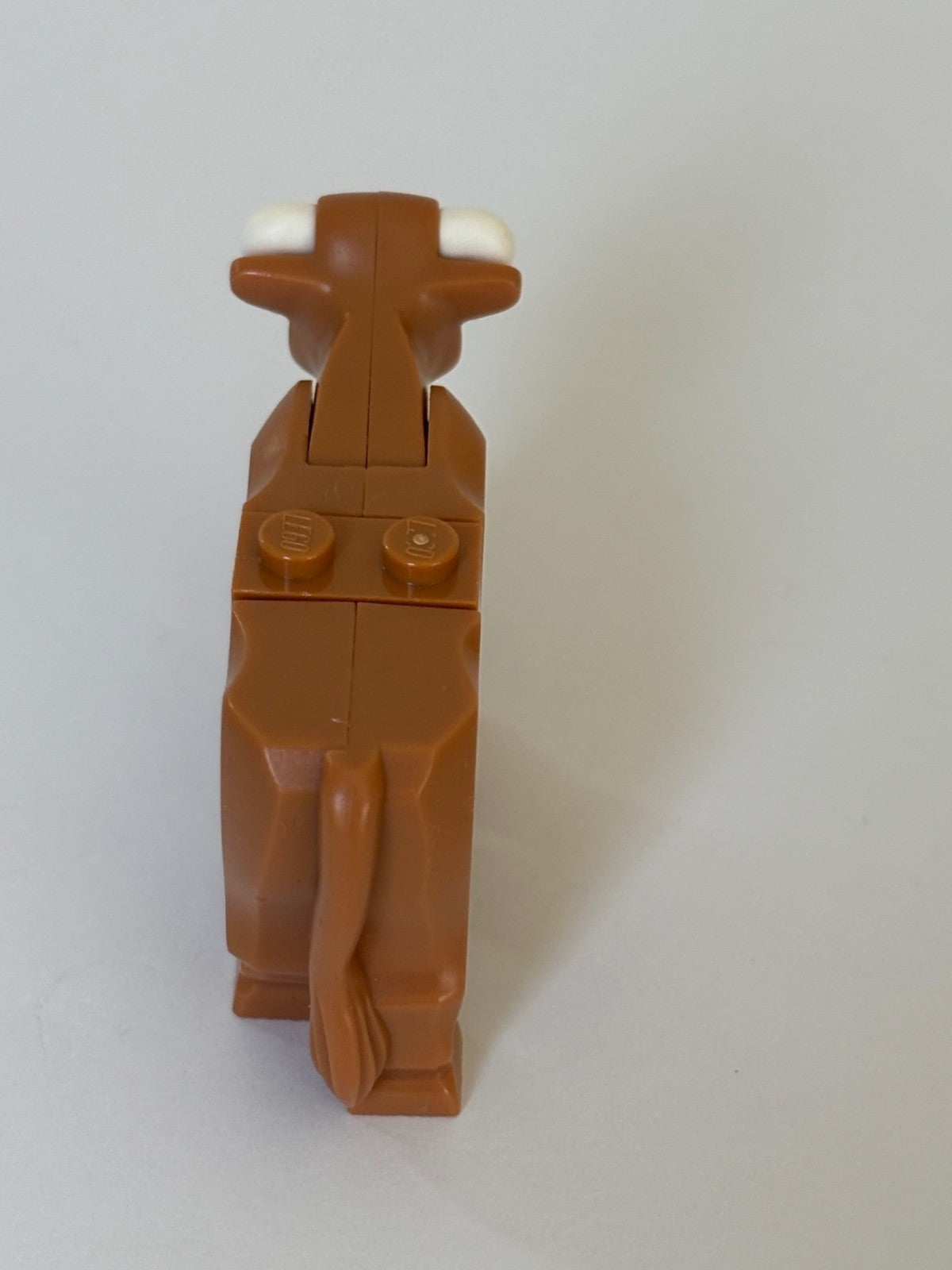 LEGO Medium Nougat City Barn Farm Cow Animal With Small Short White Horns