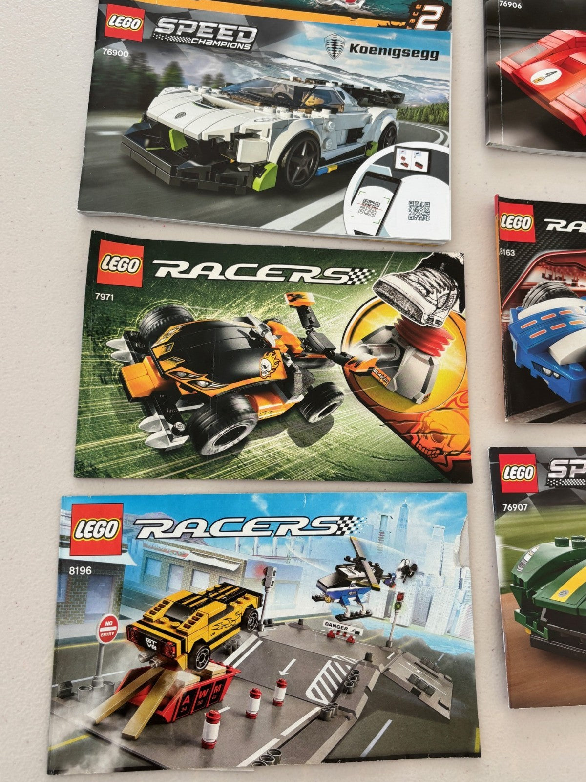 LEGO Speed Champions Racers Car Instructions Manual Only Lot 76907 76906 76900
