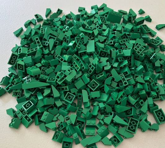 SHIPS FREE!! LEGO 100 Slope - GREEN Bulk 3039 3040 3298 Mountain Castle