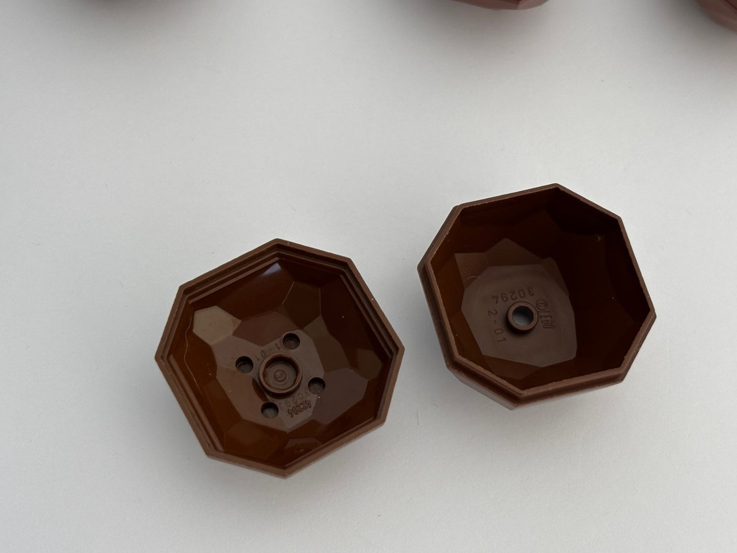 LEGO Rock 4x4 Octagonal Boulder Lot of 7 Old Brown and Reddish Brown