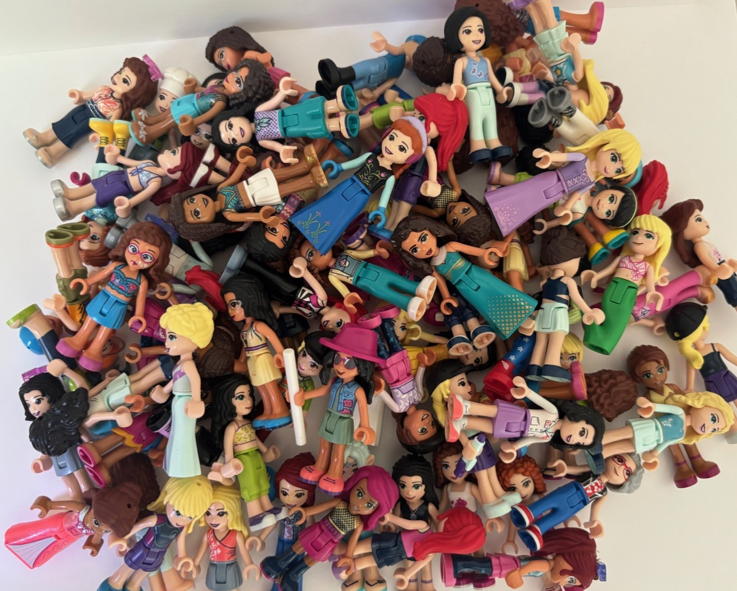 SHIPS FREE! LEGO Friends HUGE Minifigure Lot of 12 !! Random Surprise Mini Dolls