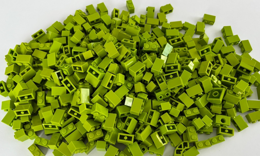 SHIPS FREE!! LEGO LIME BRICK 1X2 MIX LOT of 100 PARTS