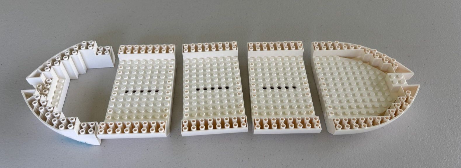 LEGO White Boat Ship Hull  Friends Dolphin Cruiser 41015 HULL Replacement Parts