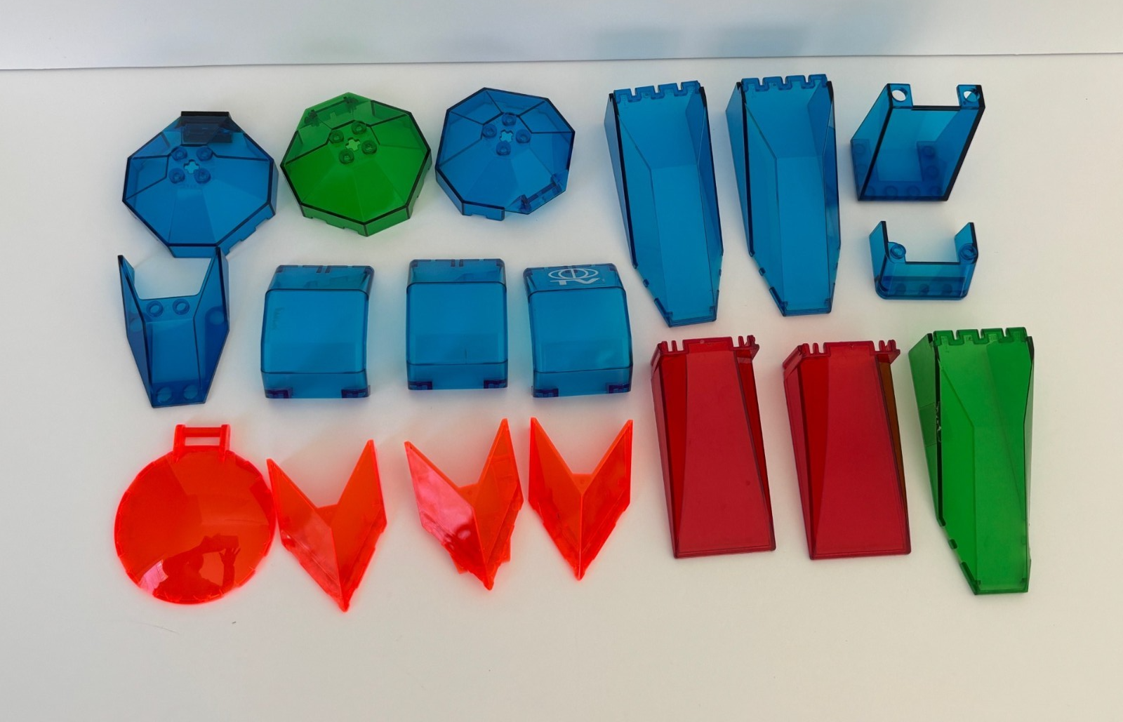 LEGO Space Dark Blue Green Neon Orange Translucent canopy windscreens Lot of 18