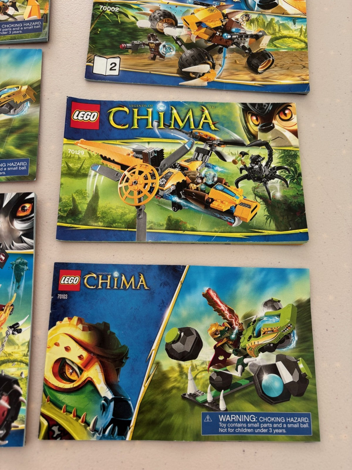 LEGO Instructions Lot 70002 70129 70004 70115 etc Legends of Chima Manuals Only