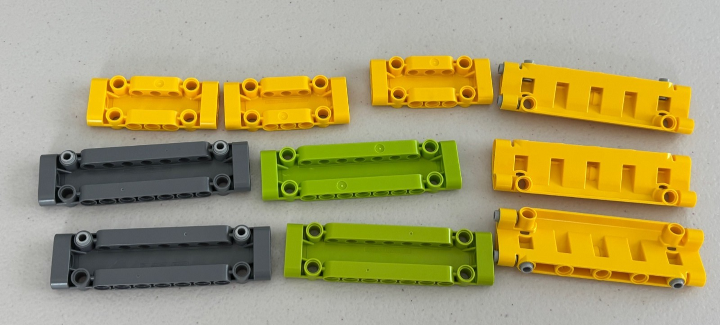 LEGO technic Lot of 10 Panel Plate YELLOW GRAY GREEN