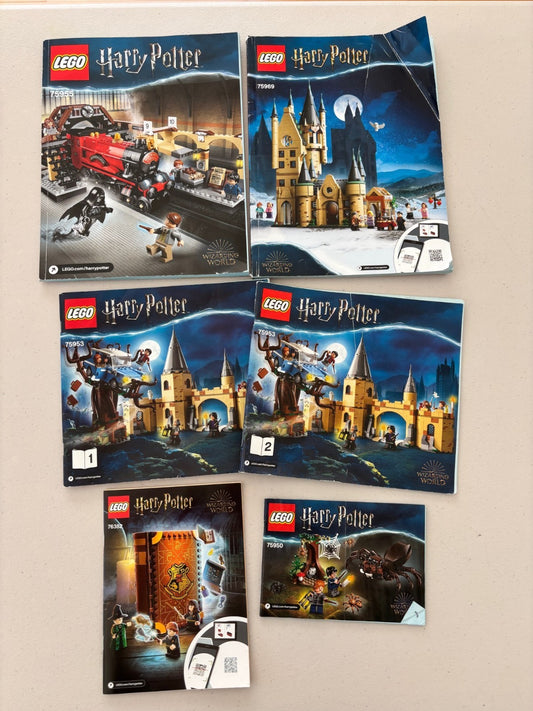LEGO HARRY POTTER  INSTRUCTION BOOK BOOKLETS MANUALS ONLY 75955 75953 75969 (B)
