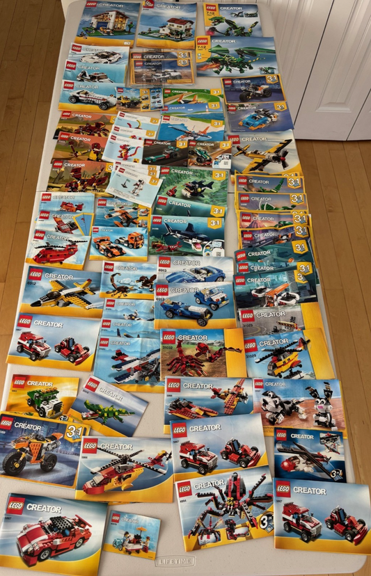 LEGO CREATOR INSTRUCTION BOOK MANUAL ONLY LOT 31012 4894 31066 6913 31006 31058