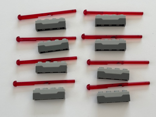 LEGO LOT of 8 Star Wars Projectile Launcher Spring Shooter and 8 Shooter Darts