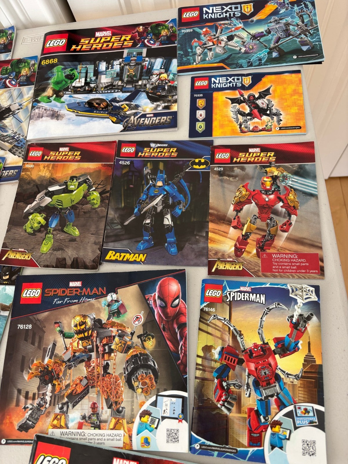 LEGO SUPER HEROS AVENGERS INSTRUCTION BOOK MANUAL ONLY LOT 76125 76131 6860 6869