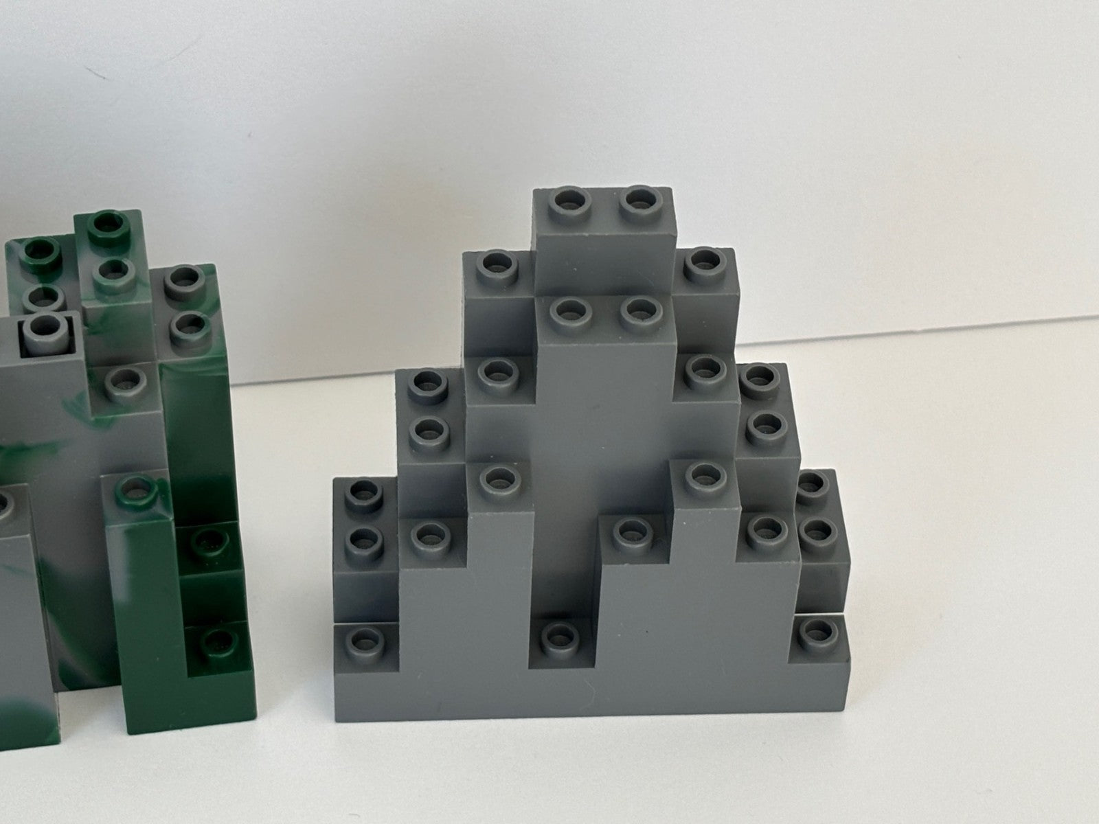 LEGO Lot of 12 Rock Wall Panels Burp Lurp Dark Bluish Gray Marbled (Lot C)