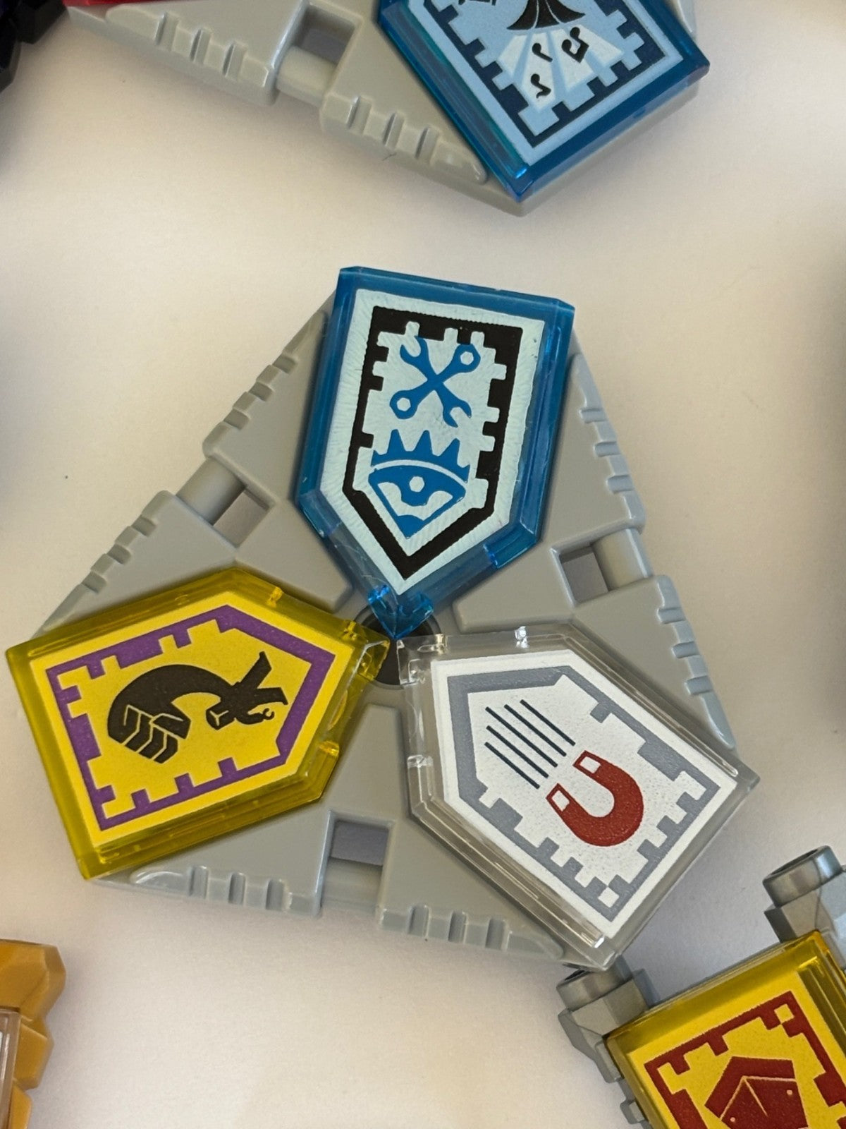 LEGO Nexo Knights Large Lot Power Shield Holders And Removable Plates