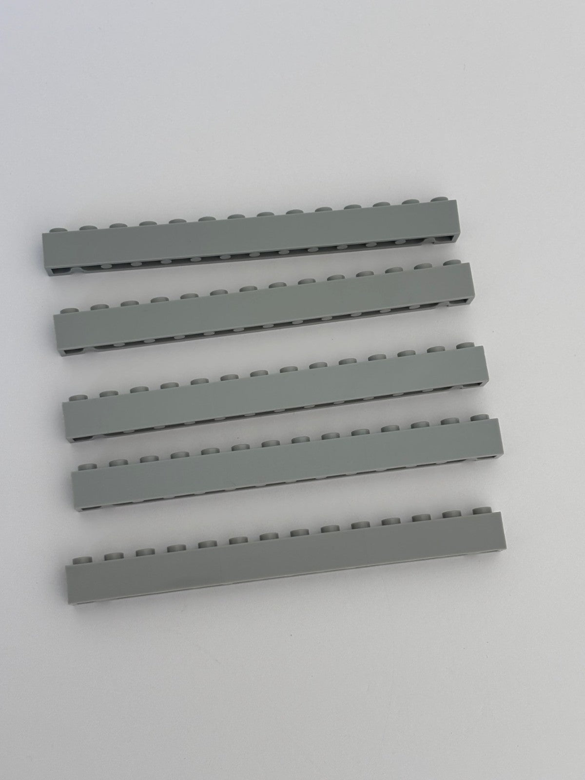 LEGO Parts - Light Bluish Gray Brick 1 x 14 with Channel - No 4217 - QTY 5