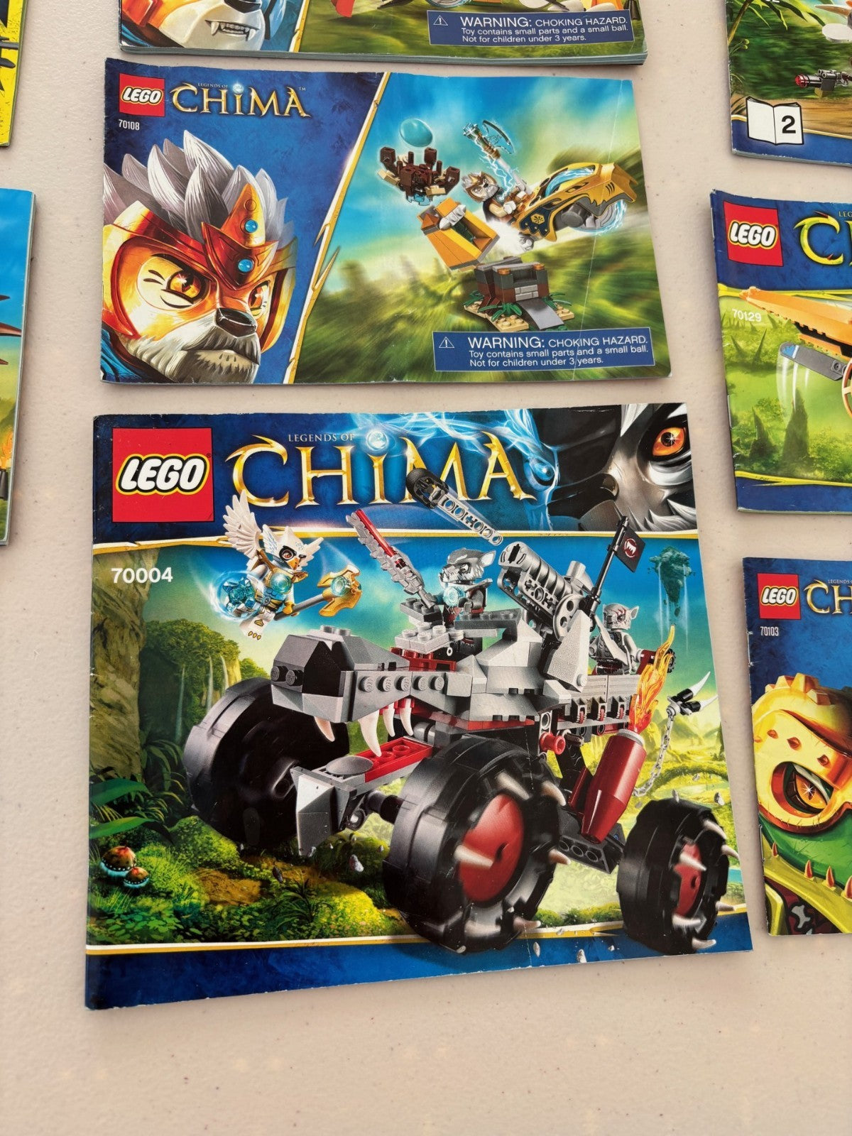 LEGO Instructions Lot 70002 70129 70004 70115 etc Legends of Chima Manuals Only