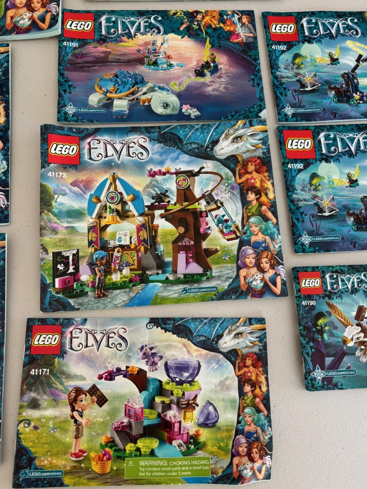 LEGO ELVES INSTRUCTION BOOK MANUAL ONLY LOT 41179 41175 41172 41173 41192 DRAGON
